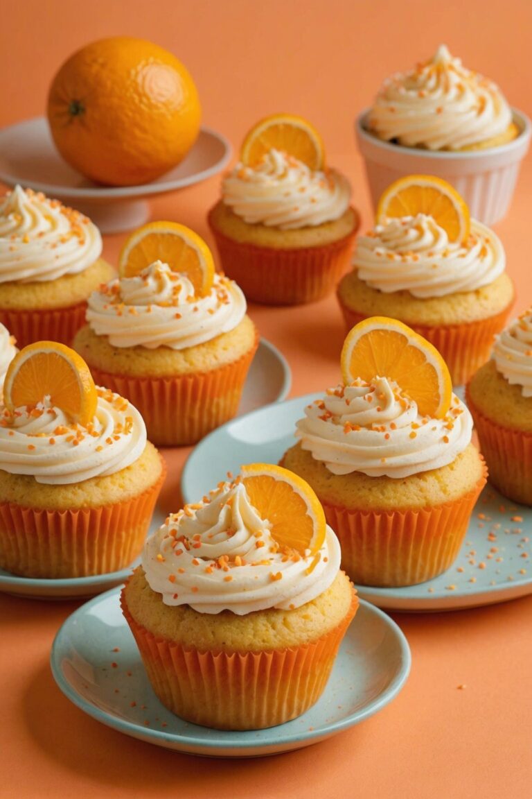 Orange Creamsicle Cupcakes