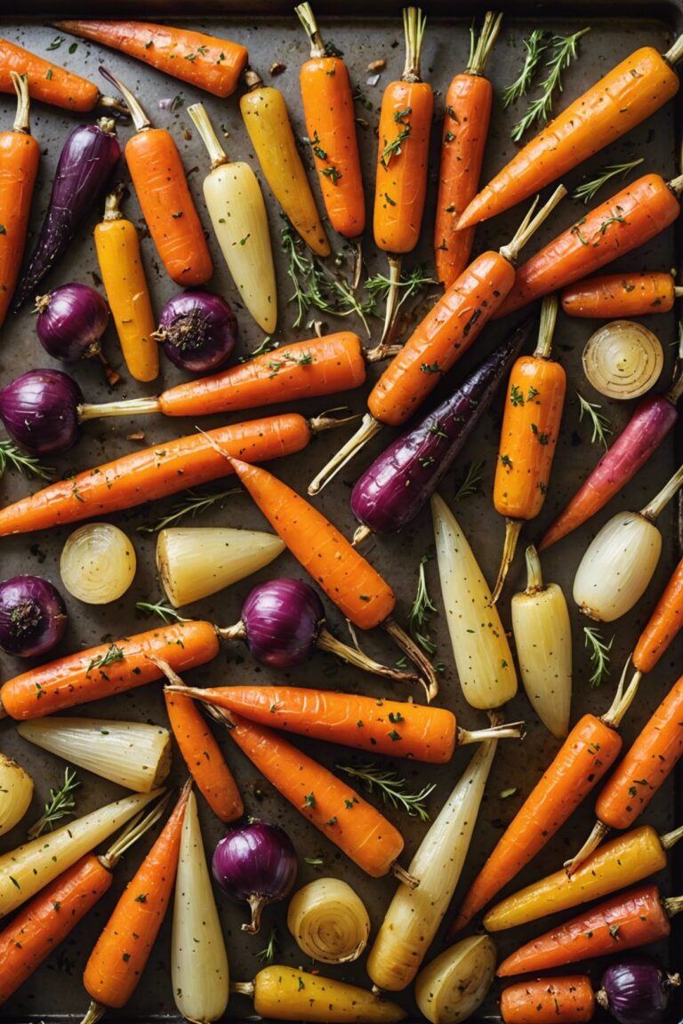 Oven Roasted Carrots And Onions