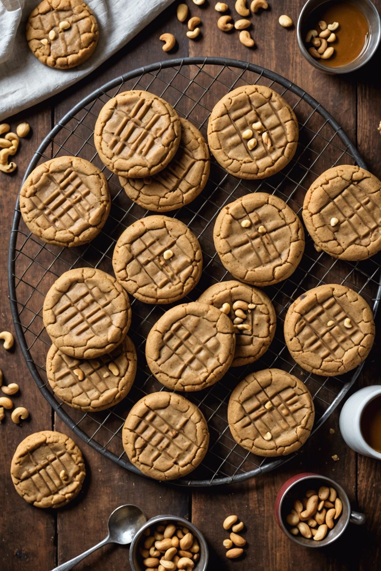 Peanut Butter And Bran Cookies