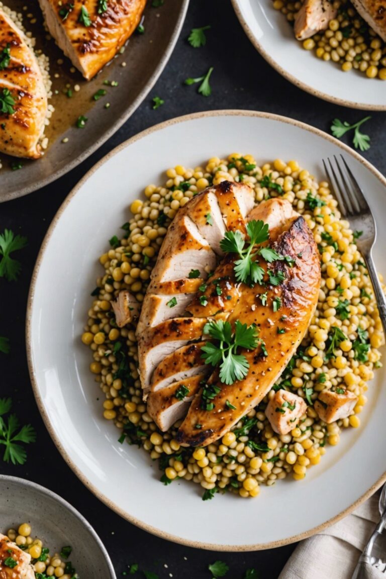 Piccata Israeli Couscous