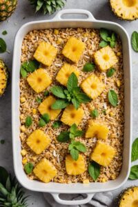 Pineapple Coconut Baked Oatmeal