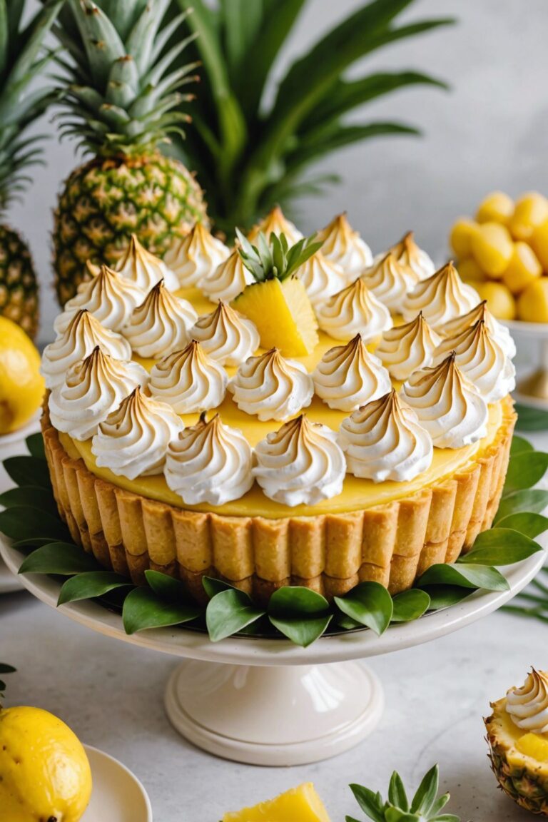 Pineapple Meringue Tart