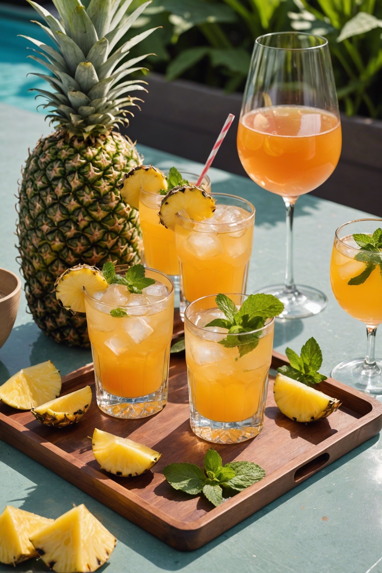 Pineapple White Wine Cocktail