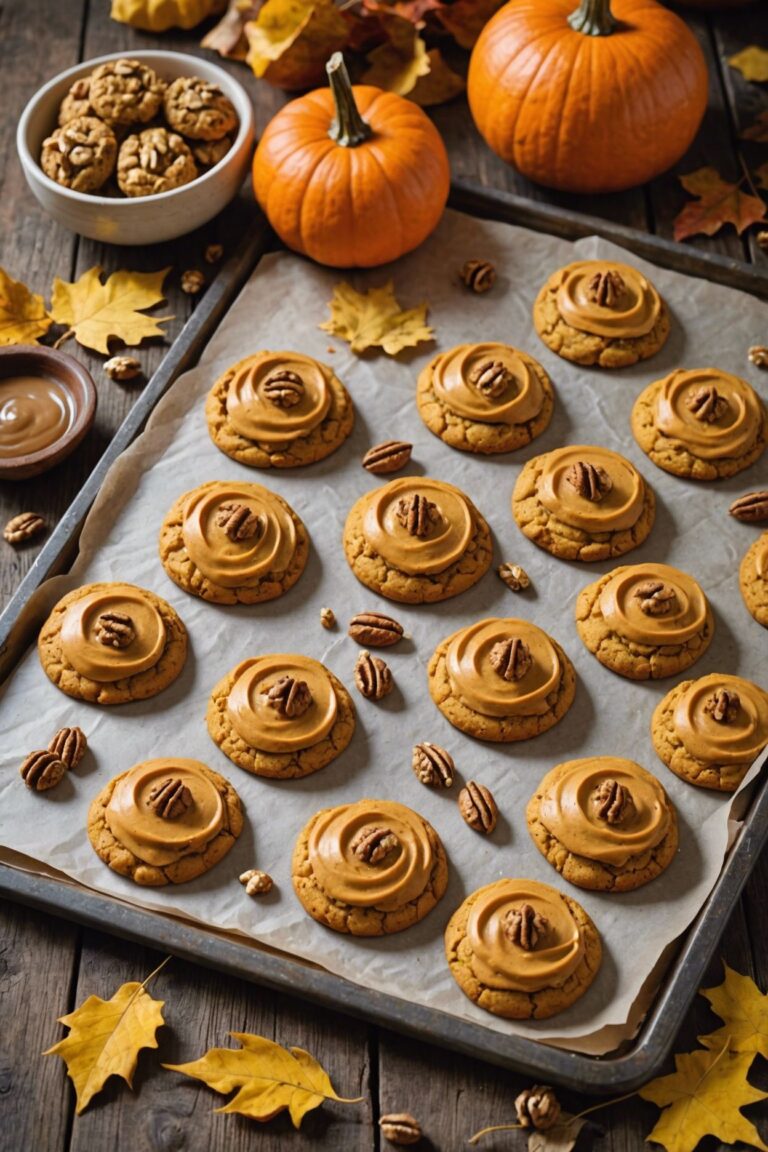 Pumpkin Cookies With Penuche Frosting