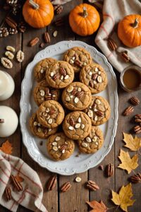 Pumpkin Pecan White Chocolate Cookies