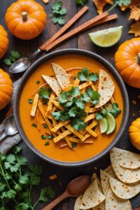 Pumpkin Tortilla Soup