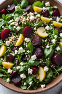 Quinoa Salad With Roasted Beets And Feta