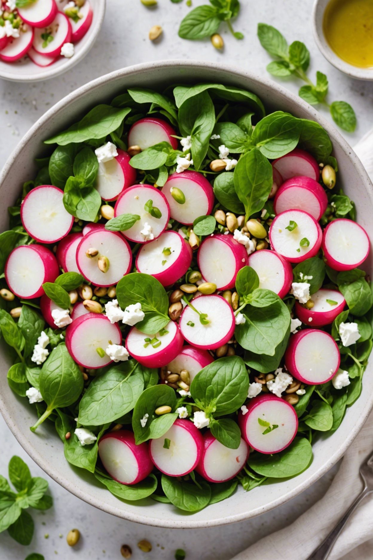 Radish Salad With Mint And Pistachios