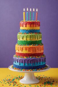 Rainbow Birthday Cake