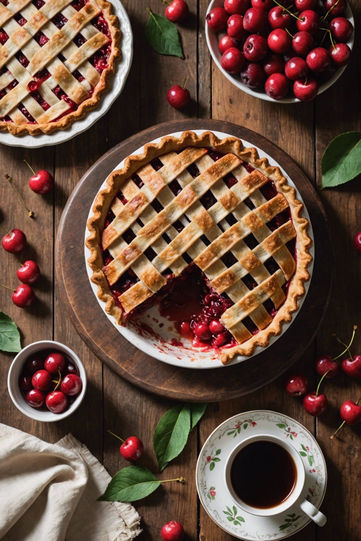 Rhubarb Cherry Pie