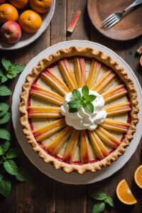 Rhubarb Orange Cream Pie