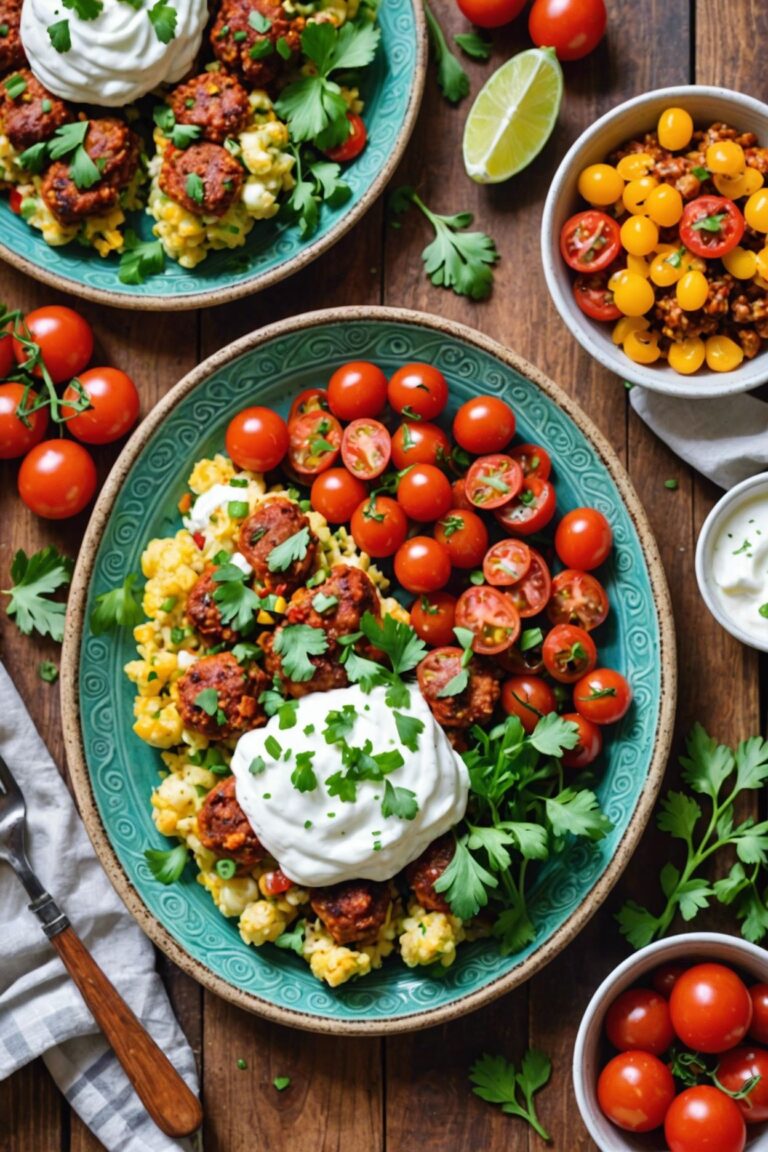 Riced Cauliflower Fiesta Flats