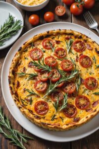 Rosemary Bacon And Tomato Frittata