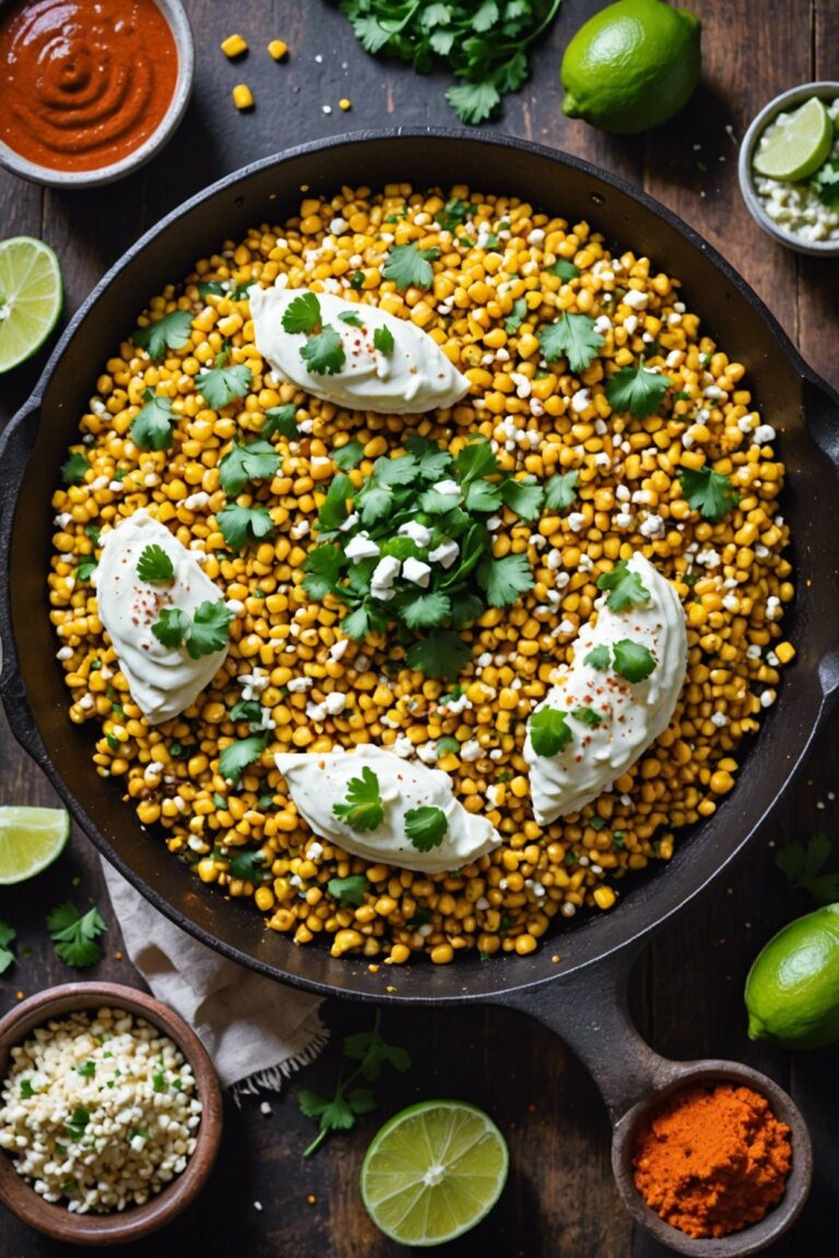 Skillet Elote Mexican Street Corn