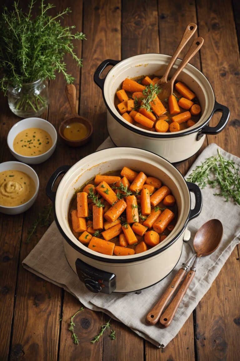 Slow Cooker Honey Dijon Glazed Carrots