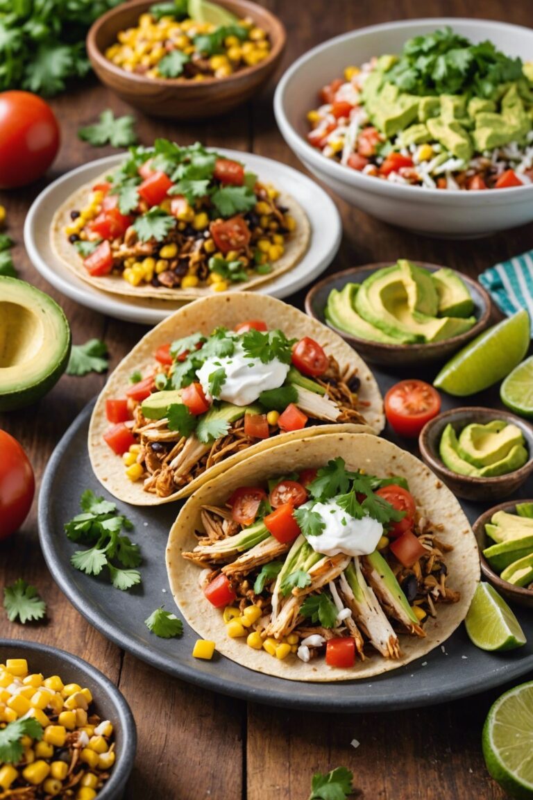 Slow Cooker Shredded Chicken Tacos