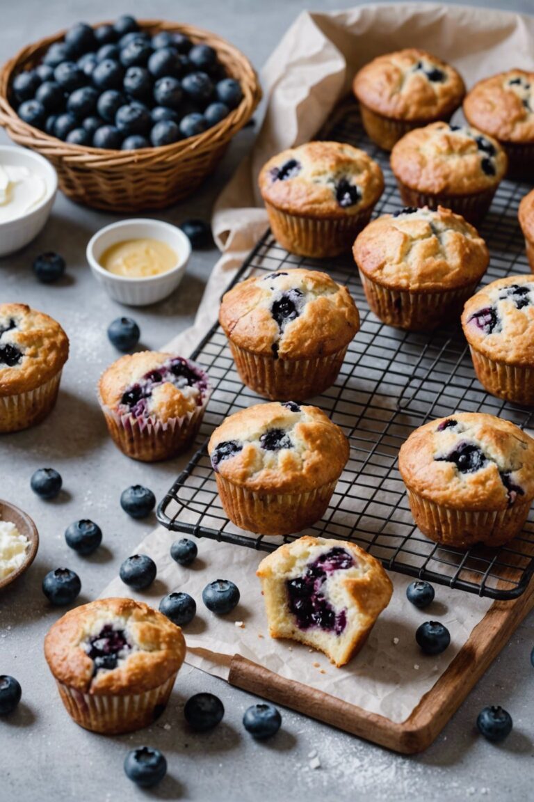 Sour Cream Blueberry Muffins