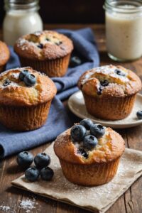 Sourdough Blueberry Muffins