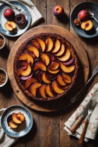 Spiced Plum Upside Down Cake