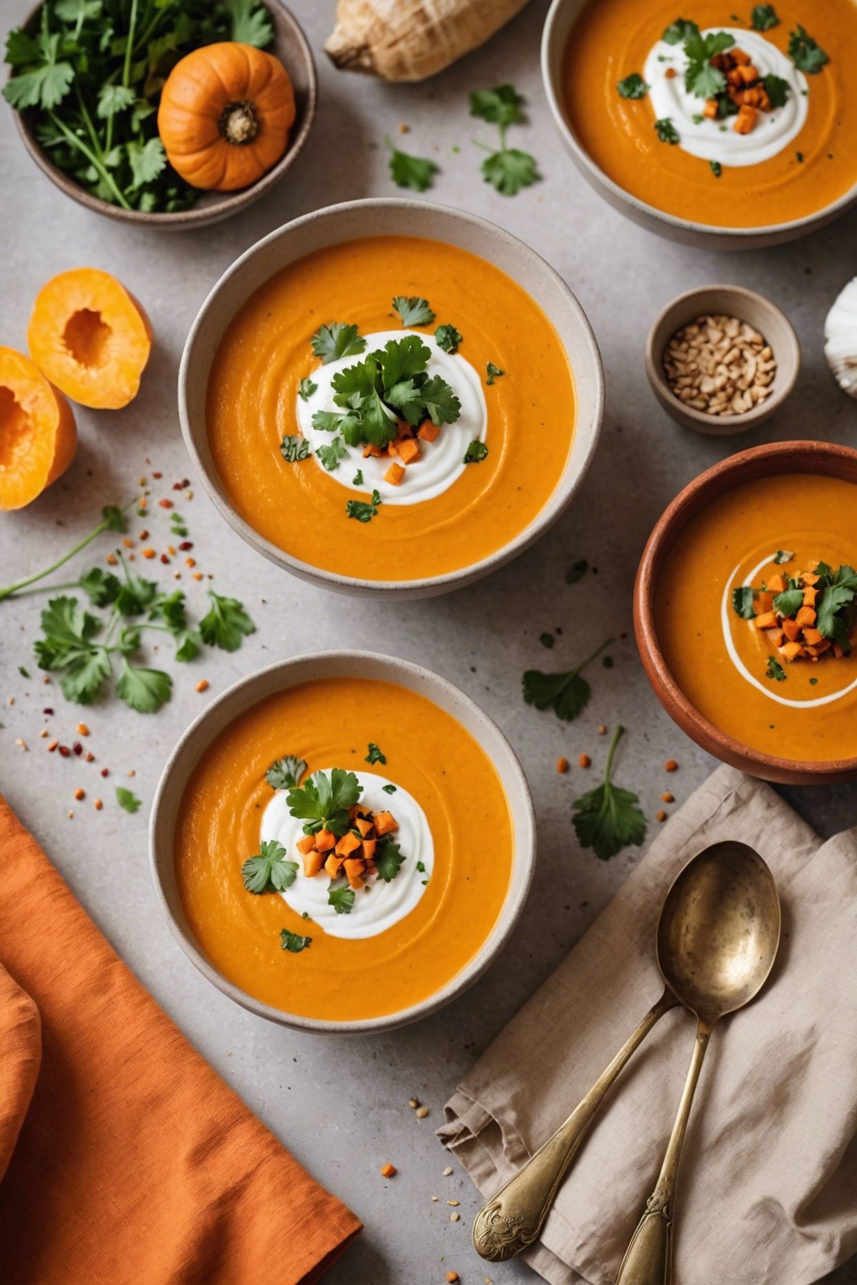 Spicy Butternut Squash And Carrot Soup