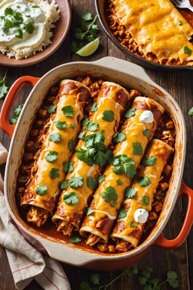 Spicy Chicken Enchiladas