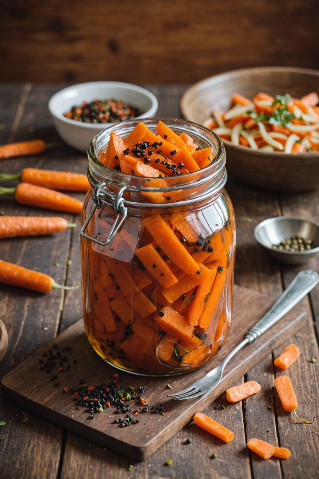 Spicy Pickled Carrots