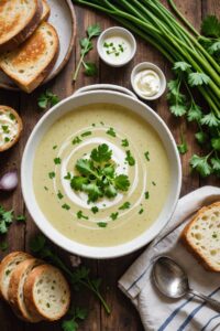 Spring Onion And Potato Soup