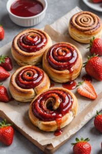 Strawberry Filled Cinnamon Rolls