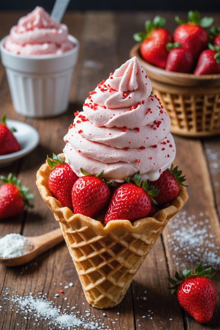 Strawberry Mascarpone Gelato