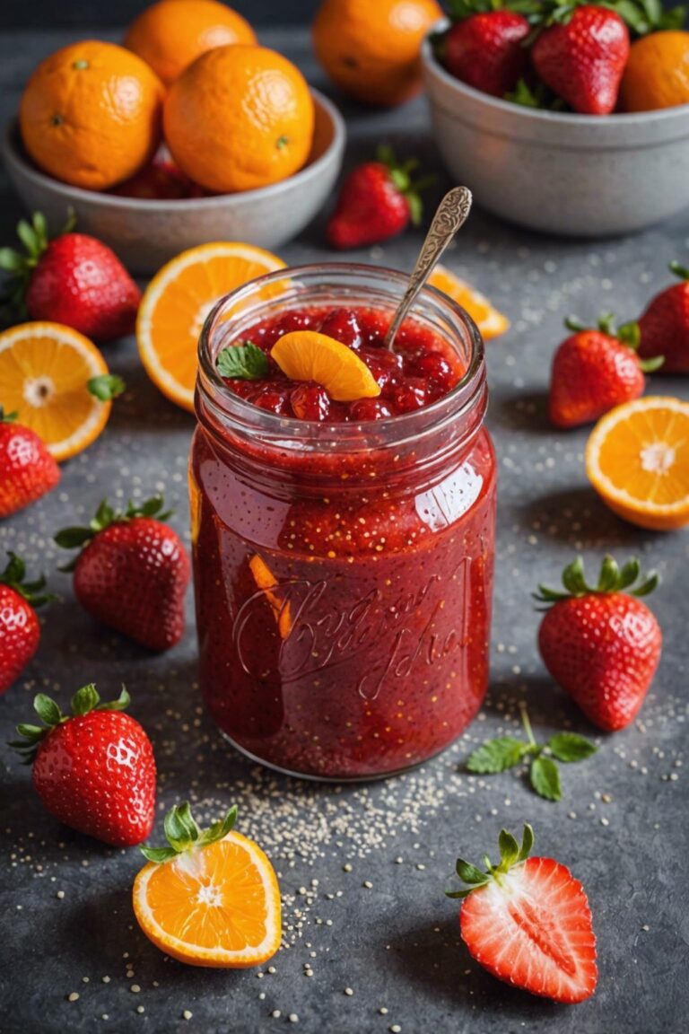 Strawberry Orange Chia Jam