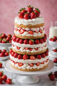 Strawberry Shortcake Ice Cream Cake