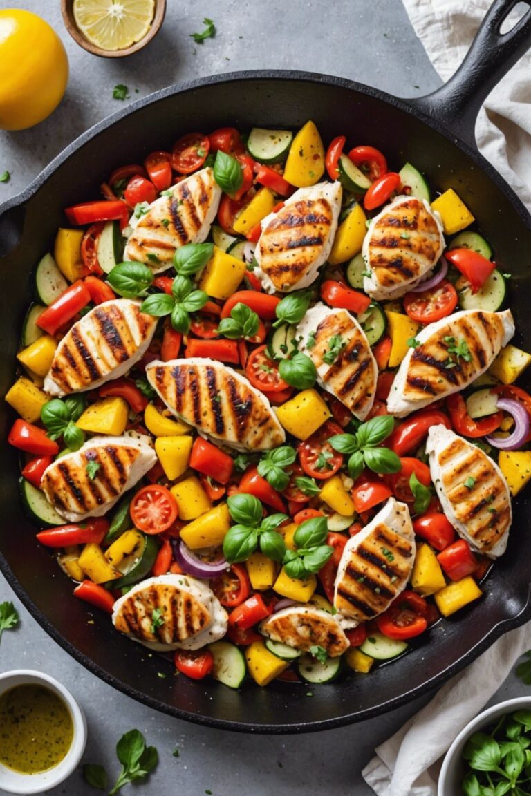 Summer Chicken And Vegetable Skillet