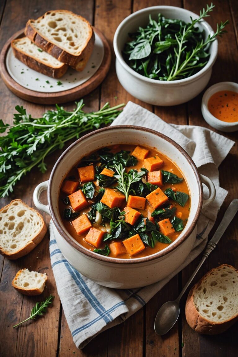 Sustenance Stew With Sweet Potatoes And Swiss Chard