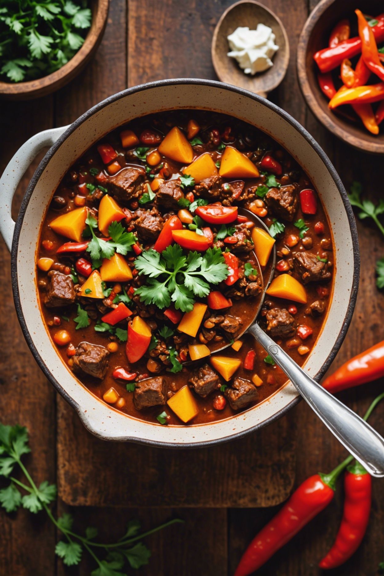 Sweet And Spicy Beef Chili