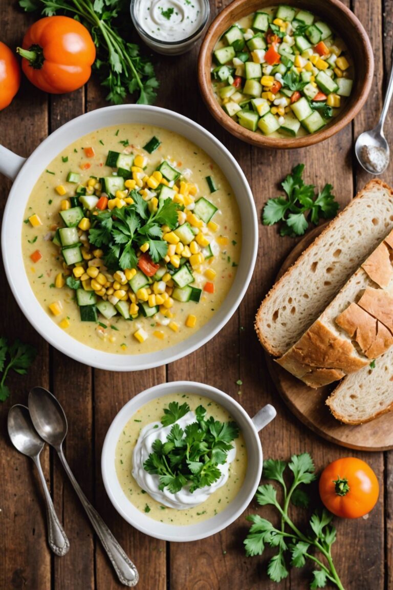 Sweet Corn And Zucchini Chowder