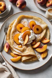 Sweet Peach Crepe