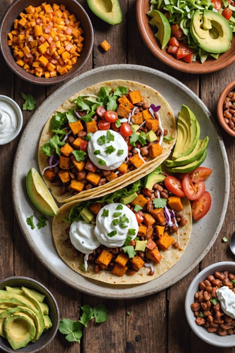 Sweet Potato Pinto Bean Breakfast Taco