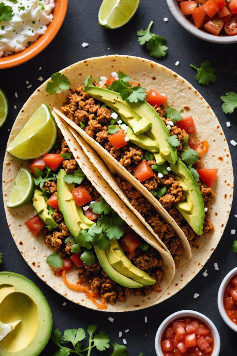 Tacos With Ground Turkey And Avocado