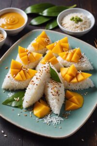 Thai Sweet Sticky Rice With Mango Khao Neeo Mamuang