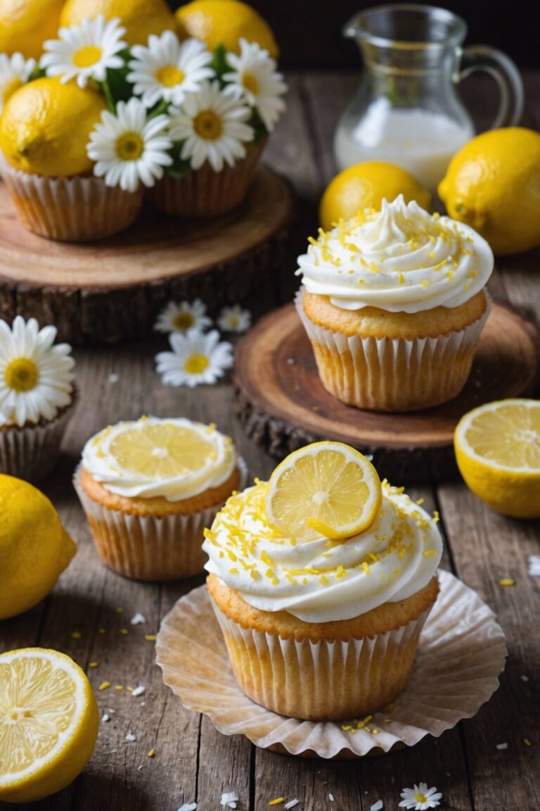 Triple Lemon Cupcakes