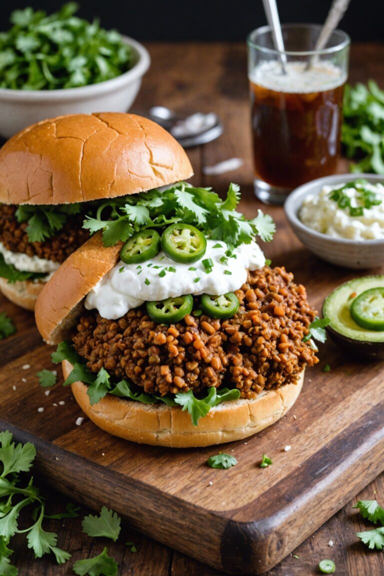 Vegan Lentil Sloppy Joes