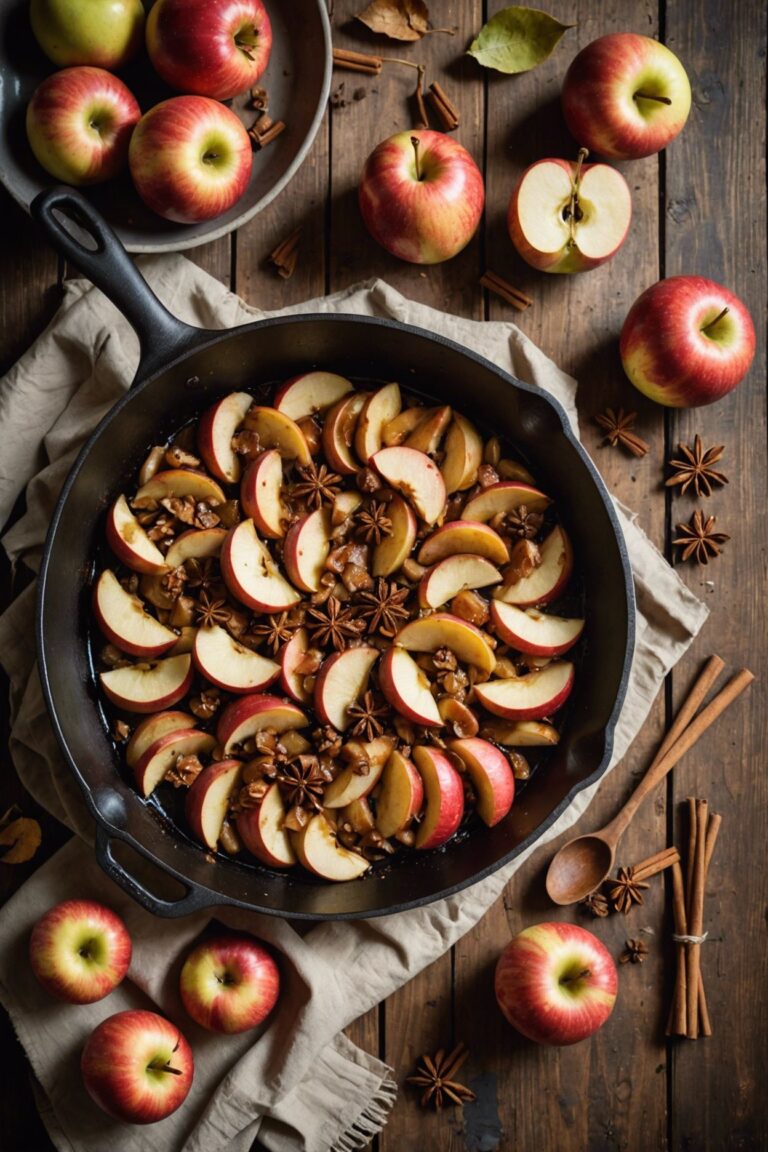 Vegan Skillet Apples