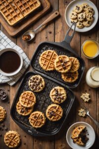 Waffle Iron Chocolate Cookies