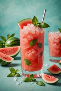 Watermelon Mojito Granita