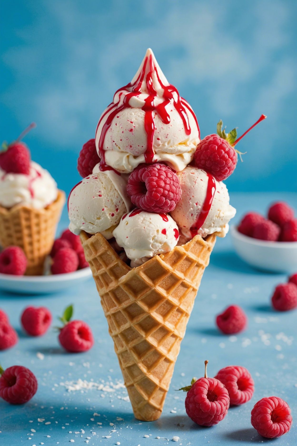 White Chocolate And Raspberry Ice Cream