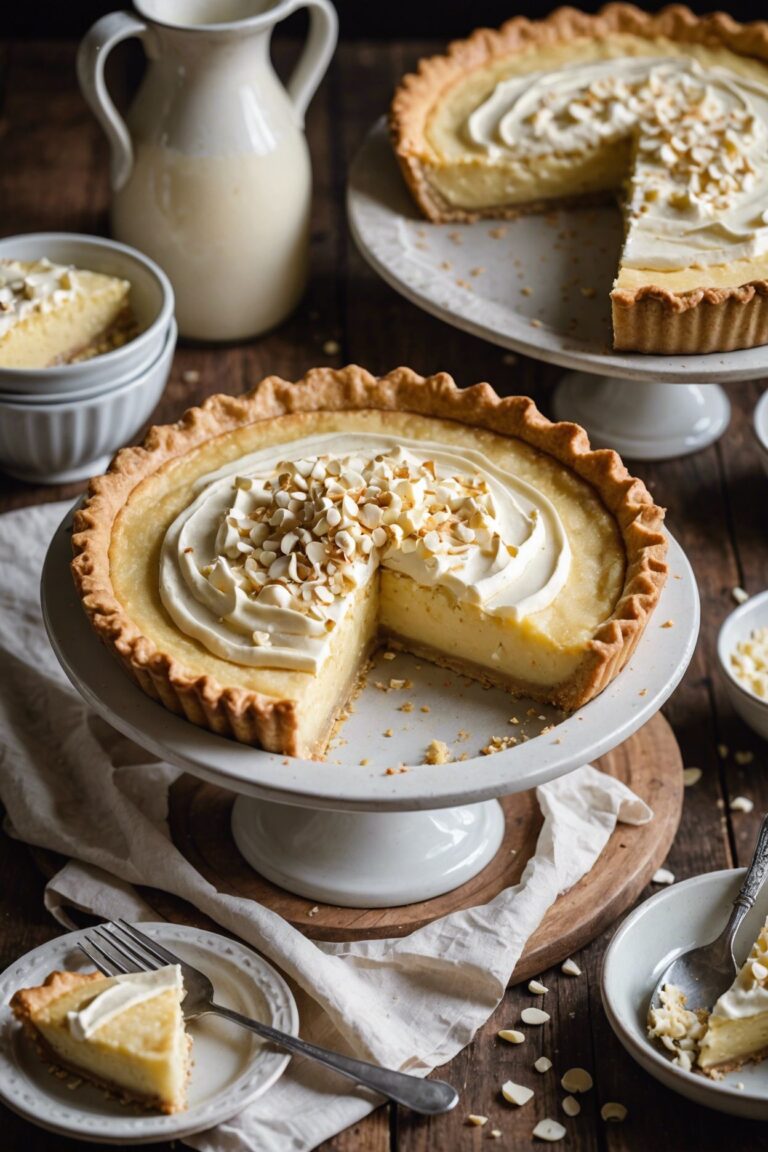 White Chocolate Chip Buttermilk Pie