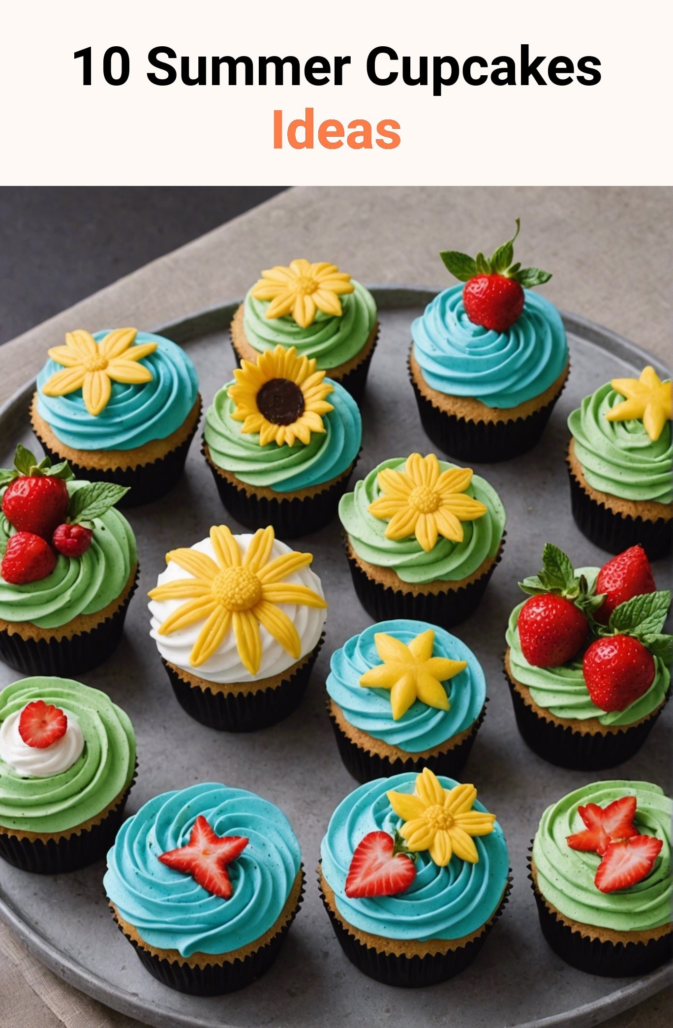 10 Summer Cupcakes Ideas