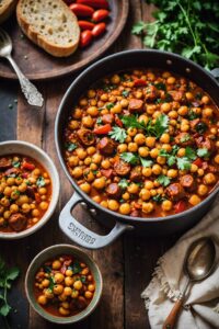 30 Minute Chorizo Chickpea Stew