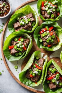 Asian Beef Lettuce Wraps