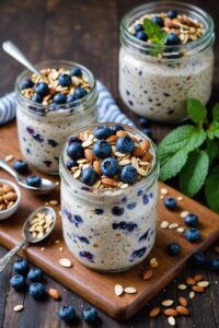 Blueberry Almond Overnight Oats